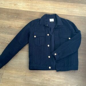 Billy Reid moleskin navy trucker (M)